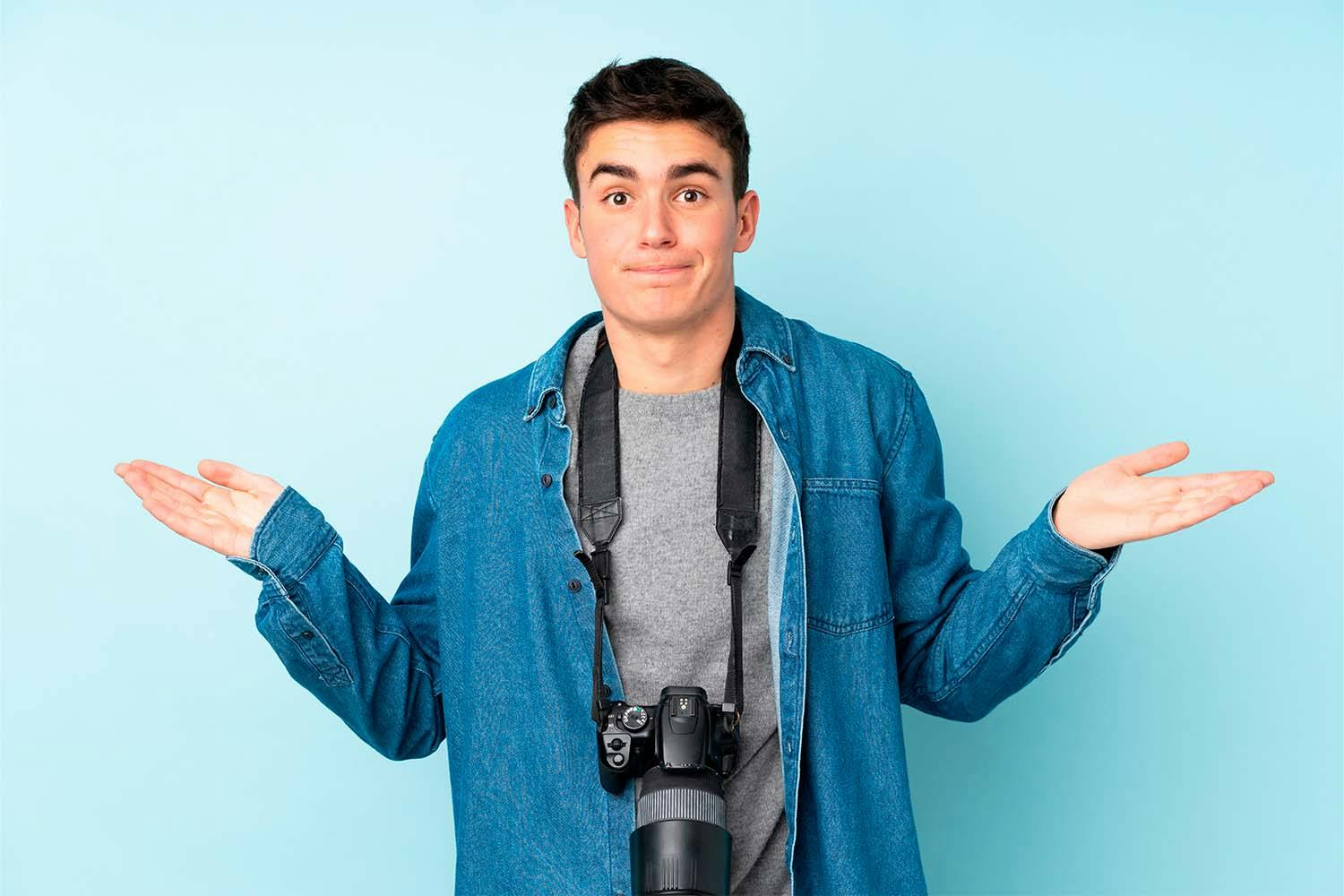 Spegellös systemkamera och DSLR-kamera. Spegellös systemkamera och DSLR-kamera.